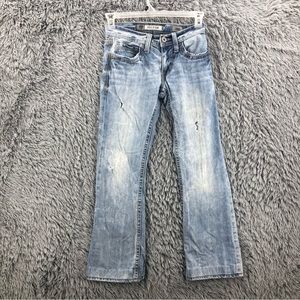 BKE Buckle Jeans Boys 26S Fulton Distressed Bootcut Jeans